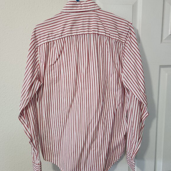 Abercrombie & Fitch Striped Poplin Casual Button Down Shirt, Muscle Fit - Picture 5 of 6